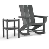 Torva-Rocking-Adirondack-Chair-2-Piece-Set-Grey