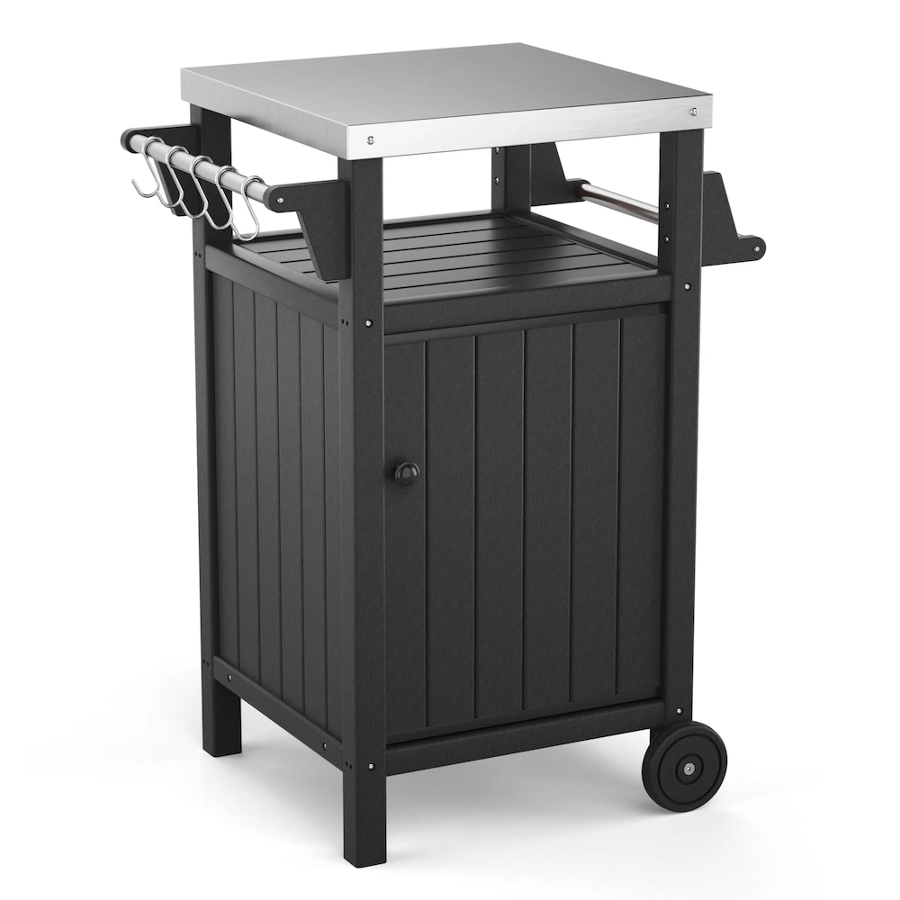 Small - 30 Legth x 16 Width Stainless Steel Dining Cart - 3 Shelf Heavy  Duty Utility Cart on Wheels